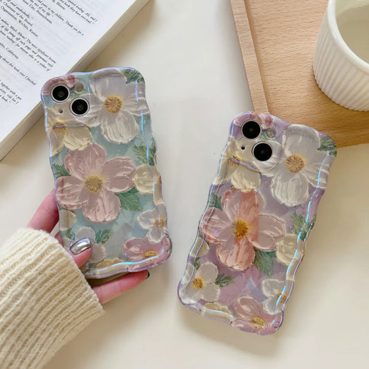 🌼 Elegant retro floral pattern case 🌼
